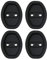 Ronyme 4Pcs Generic Car Door Lock Covers, Easy Installation Protective Vehicle Doors Locks Guards for Sedan