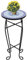 Kavolet Mosaiktisch Beistelltisch Mosaik Bistrotisch Blumenständer Balkontisch Kleine Gartentisch Blumenhocker Terrassentisch Rund 60 x 30 cm Blau