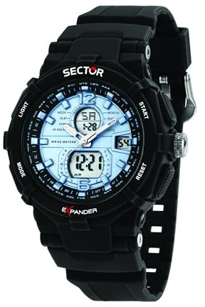 Sector No Limits Orologio Uomo, Collezione Ex-09, Anadigitale, 50 mm, Regalo Uomo