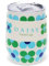 Thermo Kaffee Becher Daisy Blau-Grün Reisebecher 350ml Thermobecher Gänsblümchen Motiv mit 3D-Prägeeffekt