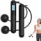 Ropeless Skipping Rope with Display, Digital Wireless Skipping Rope with Counter, Gravity Ball Cordless Jump Rope, Electronic Counting Skipping Rope for Fitness, Workout Equipment for Women Men Kids