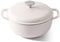 Kordisen 28cm/5.7L Enameled Cast Iron Dutch Oven Pot with Lid, Dutch Oven for Sourdough Bread Baking, Oven Safe up to 500° F, Heavy-Duty & Large, White
