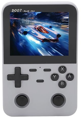 Handheld Game Console Retro Gaming Console Color Screen Portable Console with Joystick for Vintage Gaming (Silver)