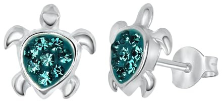 Lucardi - Kinder Ohrstecker mit Plattierung - Schmuck - Geschenk Silber