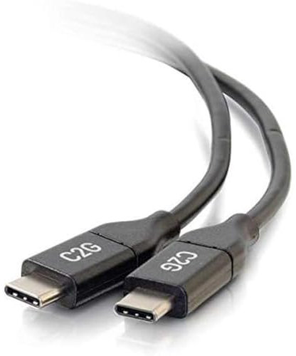 C2G 0.9M USB-C to USB-C 5A Power Delivery and Data Transfer Lead Suitable for use with Galaxy S9/8+, MacBook Pro, iPad Pro, Google Pixel, Chromebook, Nexus, Huawei, Nintendo Switch and more