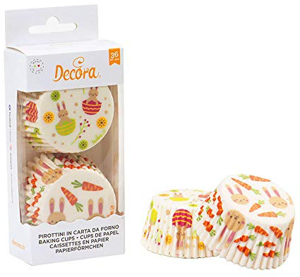 Decora 0339839 PAPIERFÖRMCHEN OSTERHASE 50 X 32 MM 36ST