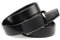 Anthoni Crown Herren Ledergürtel Gürtel, Schwarz, 105