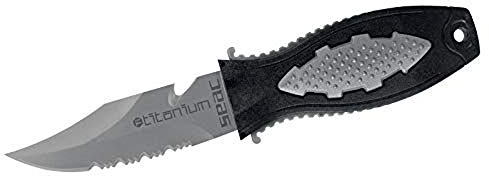 Seac Titanium, Safety Tauchermesser, Titan-Klinge 9,3 cm, Lightweight