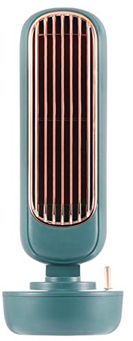 FACAI Ventilador Vertical Ventilador USB Pc Aires Acondicionados Portatiles Bajo Consumo Base Ventilador Portatil,Green