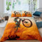 Tbrand Jungen Fahrradfahrer Bettwäsche Set 135x200cm für Kinder Sohn Männer Mountainbike Muster Betten Set Extreme Sport Thema Bettbezug Set Raumdekor Cool Stil 2St