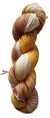 Sockenwolle Superfine handgefärbt - Herbst - 75% Schurwolle / 25% Polyamid - Australische Schurwolle 22 Mikron 100 g ca 400 m