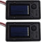 2/4 Solar Lantern Light Ersatzoberteil Solarleuchte Ersatz Top LED Solarpanel Laterne Deckel Lichter Birne Ersatzteil Für Outdoor DIY Tischleuchten Garten Terrasse Dekor (2 Stück)