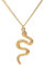 Yienate Schlange Halskette Kette Medusa Aesthetic Kette Kobra Halskette Geschenk für Männer und Damen (Gold)