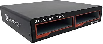 Blackjet Thunderbolt 3 Cinema Dock System with Swappable Media Reader Modules and RAID Support (TX-2DS - 2-Bay Thunderbolt 3 Docking System)