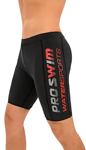 Veranobreeze Herren-Badeanzug Jammer Swimming Competition Pants Endurance Long Racing Training Badeanzug(Limettengrau + Dunkelrot2, XL)