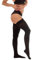 RIEMTEX Kompressionsstrümpfe Klasse 2 CCL2 für Damen und Herren Stützstrümpfe mit geschlossener Spitze schwarz oder beige Classic 7231 (Größe 7, Schwarz)