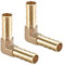 PATIKIL 2 Pezzi Gomito Tubo Tubatura Connettore Attacco 8mm Raccordo Ottone Flessibile 90 Gradi Barb Ottone Flessibile Raccordo per Aria Acqua Olio Gas Carburante