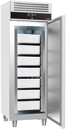 GGM Gastro Fisch-Tiefkühlschrank Edelstahl ECO - EN 600x400-600 Liter - mit 1 Tür