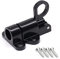 RANRAO Aluminium Alloy Door Latch Sprung Attic Loft Ceiling Hatch Lock Catch Tool, Door Spring Bolt Aluminum Alloy Security Automatic Window Gate Latch Bounce Lock for Shed Doors Gates Black