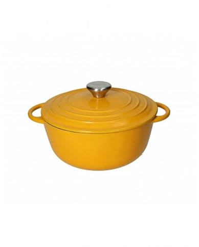 HENRIETTE CASSERUOLA COCOTTE Gialla GHISA 3LT BRANDANI