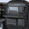 EKUZO Back Seat Car Organizer with Tray,Foldable Car Table for Kids Travel Backseat Tissue Holder with Big Pockets Waterproof Leather (Black)