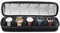 ProCase Uhrengehäuse Reise Uhrenbox, 5 Slot Tragbare Uhrenbox Uhrenrolle Reisetasche Watch Travel Case mit Clip und weicher stoßabsorbierender Polsterung - Schwarzgrau
