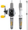 Sougayilang Spinning& Casting Angelrutenkombinationen mit Graphit, 2 Rohlinge, Angelrolle zum Barschangeln-Casting -1,98M- Linkshänder