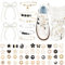 Schuhanhänger für Sneaker, Schleife, Schnürsenkel, Schmuck-Set für Damen, DIY-Zubehör, Strass, Brosche, Knöpfe, Perlen, Blumen-Clips, Sicherheitsnadel, Gold, für Sneaker, Hüte, Kleidung, Dekoration