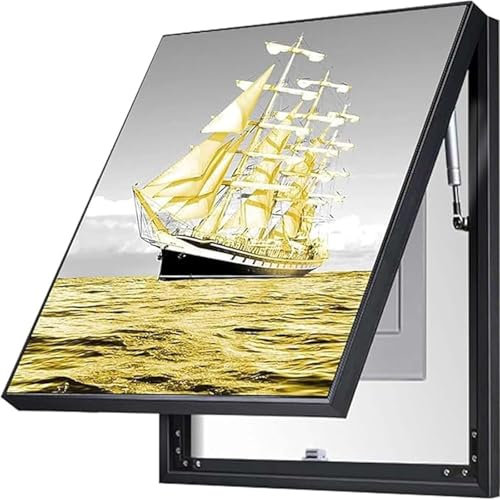 Generisch Sicherungskasten Abdeckung Schrank Verteilerkasten Gemälde Ausblenden Dekoratives Bild des Verteilerkastens Restaurant Elektrischer Verteilerkasten Dekorativer Kasten Schalter,01,30X40cm