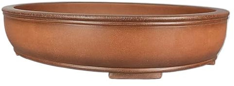 Scatole per fioriere da Esterno Vaso for Fiori in Argilla Viola Bonsai Fatto a Mano Antico Ovale Vero Cipresso Pino Nero Vecchio Mucchio Traspirante Argilla Viola 62cm Vasi per piantare