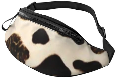 Modische Bauchtasche mit Leopardenmuster, Bauchtasche für Damen und Herren, lässig, leicht, verstellbare Reißverschlusstaschen, Hüfttasche für Reisen, Sport, Wandern, Modische Muster, Einheitsgröße,