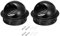 PATIKIL 8 Inch Vent Round Cover, 2 Pack Stainless Steel Exterior Wall Air Vent Louvered Soffit Vent Exhaust Outlet Hood for HVAC Ducting Exhaust Extractor Fan, Black