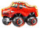 Nine San 3D Monster Truck Luftballons Rot Monstertruck Folienballons Pickup Truck Helium Ballon Rennwagen Kindergeburtstag Party Deko