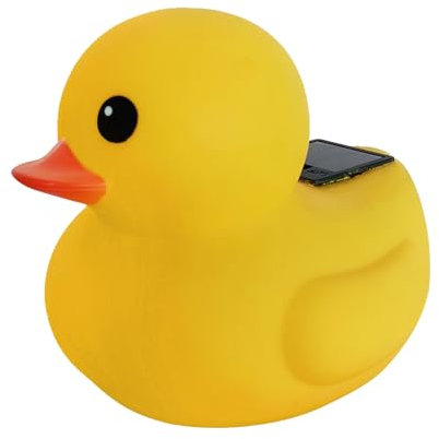Canard Lumineux Solaire Flottant | Décoration de Piscine LED Étanche – Lampe Lumineuse Solaire pour Jardin/Terrasse/Fête