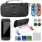 AKNES Custodia Compatibile con Nintendo Switch 2, Kit Accessori Switch 2 - Include Pellicola Protettiva, Cover Silicone+PC per Joycon 2, Custodia Trasparente per Console Switch 2, Tappi Joystick
