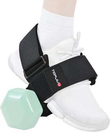 Alrens Trainer Dumbbell Foot Strap Adjustable Ankle Weights Dumbbell Foot Attachment For Home Leg Training Leg Weights