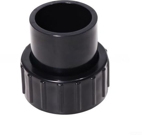 Minhe Kit de conector de filtro de piscina ABS de 1.5 pulgadas 350157, repuesto de unión a prueba de fugas para sistemas de bomba Hayward Partes de piscina (todo negro)