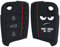 kwmobile Custodia Coprichiave Compatibile con VW Golf 7 MK7 con 3 tasti Cover - Copritelecomando Chiave Auto - Copri Chiavi Macchina Don't touch my Key