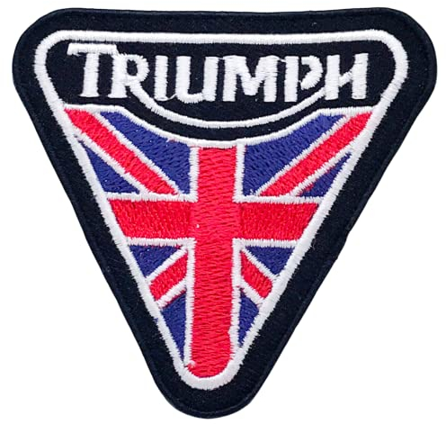 Triumph mit Union Jack-Flagge zum Aufbügeln oder Aufnähen.