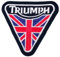 Triumph mit Union Jack-Flagge zum Aufbügeln oder Aufnähen.