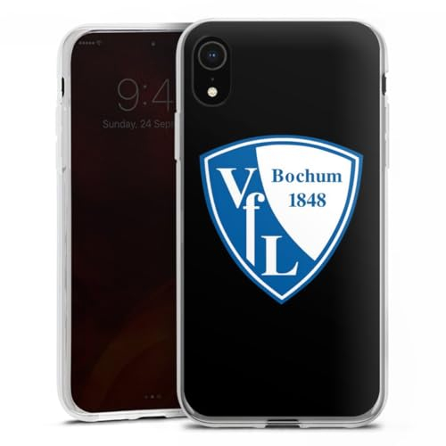 Silikon Hülle kompatibel mit Apple iPhone Xr Case transparent Handyhülle VFL Bochum Offizielles Lizenzprodukt Wappen