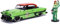 Jada JA30455 1:24 1953 Chevy Bel Air Hardtop mit Poison Efeu, mehrfarbig