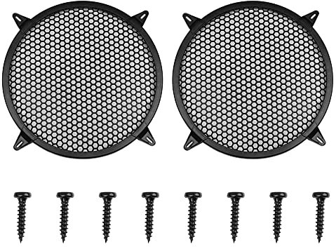 X AUTOHAUX 2pcs Grill Cover 12 Mesh Protector Car Speaker Subwoofer Grill