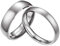 Mabohity Damen-Ring Titan-Ring Titanium 4mm Breit Poliert Gewölbt Ehering Verlobungsring Freundschaftsring Partnerring Paar Ringe, Silber, Größe 60