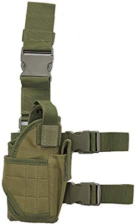 Right Drop Leg Adjustable Tactical Army Pistol Gun Thigh Holster Pouch Holder for G 17 19 31 32 most pistol OD