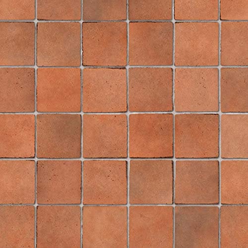 Tumdee Miniatures Dolls House 1:12th Scale A3 Embossed Terracotta Small Tiles Cladding Wallpaper