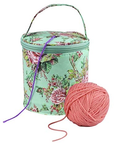 Coopay Klein Aufbewahrungstasche für Wolle, Mini Garntasche für Garn Strick- und Häkelzubehör Aufbewahrung, Leicht & Langlebig, Halten Sie Ihr Garn sauber, Tragbare Wolltasche für Kinder und Anfänger
