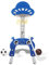Kinder Basketballkorb Stand Set mit Basketball Fußball Ring Werfen Golfspiel | 4 in1 Sport-Aktivitäts-Center Indoor-und Outdoor-Geschenke Spielzeug(Blau)