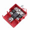 Auto Modifikation Batterie Clip,MoreChioce 32V 400A Batterieclip Drei-Wege-Verteilung Batterieclip Stanzspannfutter ohne Kappe Rote Spezielle Batterieklammer Stapelkopf Automodifikationsteile