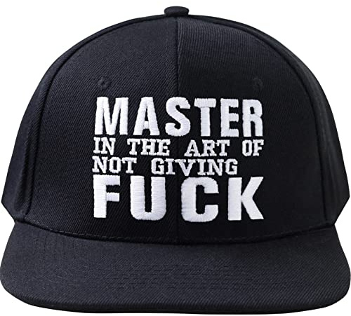 EXPRESS-STICKEREI Kappe Beschimpfung | verstellbare Unisex Cap mit Stickerei | Smapback Kappe mit Verschluss | Outdoor Basecap für Sport & Freizeit | Festival Konzert Kappe | Einheitsgröße